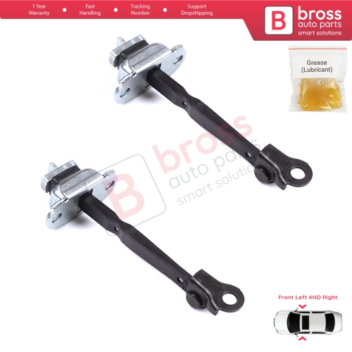 2 Pieces Front Door Stop Check Assy Limiter Strap for Toyota Prius MK3 W3 XW30 ZW30 2009-2015 6861047021