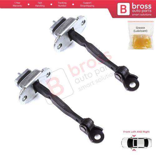 2 Pieces Front Door Stop Check Assy Limiter Strap for Toyota Camry MK5 V3 XV30 2001-2006 6861033050