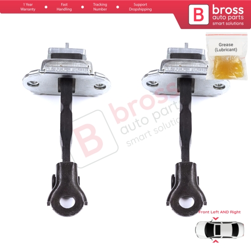 2 Pieces Front Door Stop Check Assy Limiter Strap for Toyota Camry MK5 V3 XV30 2001-2006 6861033050