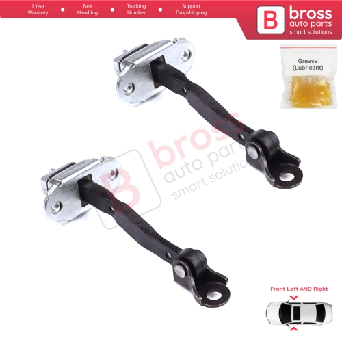 2 Pieces Front Door Stop Check Assy Limiter Strap for Toyota Camry MK5 V3 XV30 2001-2006 6861033050
