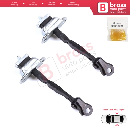 2 Pieces Rear Door Stop Check Assy Limiter Strap for Toyota Camry MK5 V3 XV30 2001-2006 6863033050