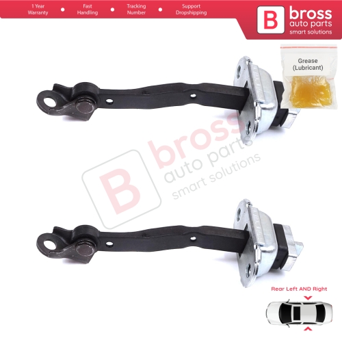 2 Pieces Rear Door Stop Check Assy Limiter Strap for Toyota Camry MK5 V3 XV30 2001-2006 6863033050