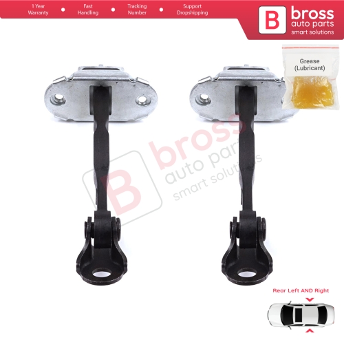 2 Pieces Rear Door Stop Check Assy Limiter Strap for Toyota Camry MK5 V3 XV30 2001-2006 6863033050