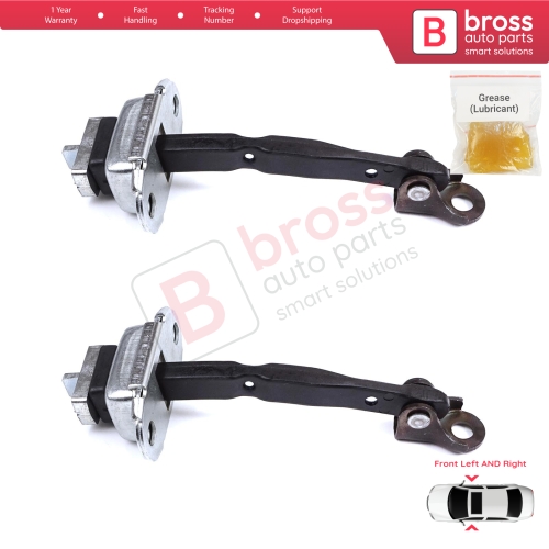 2 Pieces Front Door Stop Check Assy Limiter Strap for Toyota Camry MK6 V4 XV40 2006-2012 6861033070
