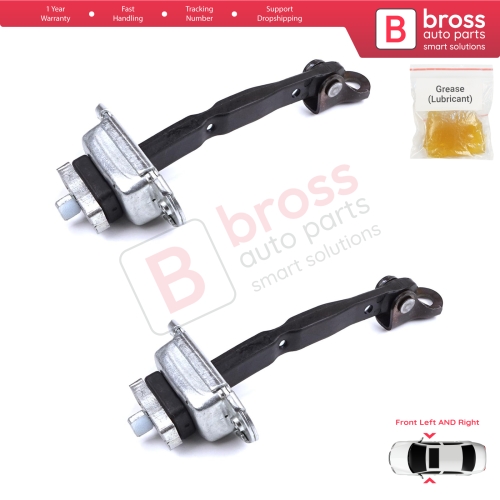 2 Pieces Front Door Stop Check Assy Limiter Strap for Toyota Camry MK6 V4 XV40 2006-2012 6861033070