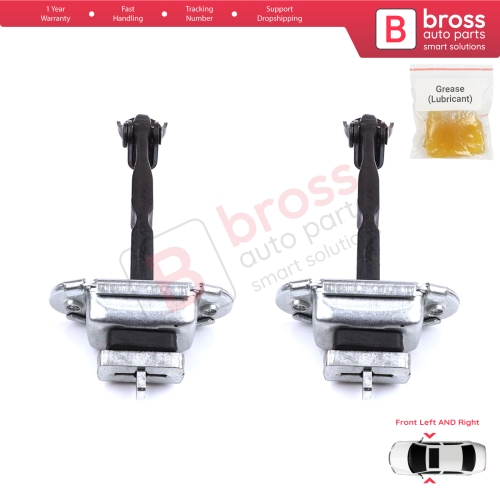 2 Pieces Front Door Stop Check Assy Limiter Strap for Toyota Camry MK6 V4 XV40 2006-2012 6861033070