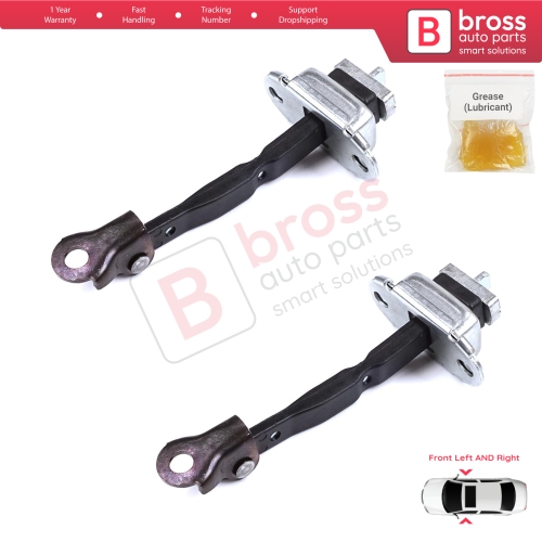 2 Pieces Front Door Stop Check Assy Limiter Strap for Toyota Camry MK6 V4 XV40 2006-2012 6861033070