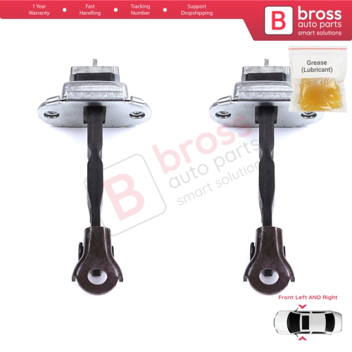 2 Pieces Front Door Stop Check Assy Limiter Strap for Toyota Camry MK6 V4 XV40 2006-2012 6861033070