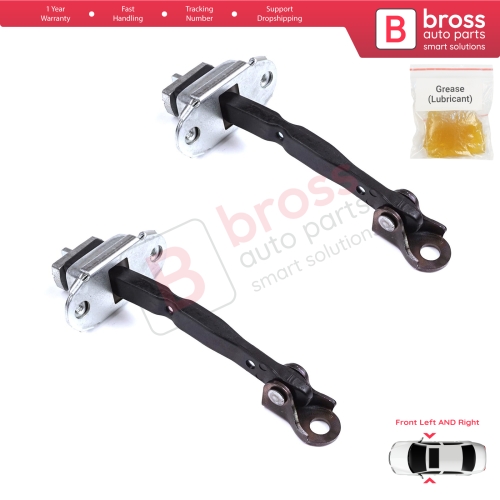 2 Pieces Front Door Stop Check Assy Limiter Strap for Toyota Camry MK6 V4 XV40 2006-2012 6861033070