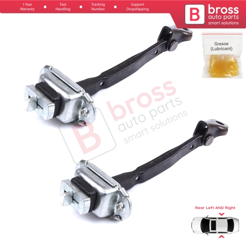 2 Pieces Rear Door Stop Check Assy Limiter Strap for Toyota Camry MK6 V4 XV40 2006-2012 6863033070
