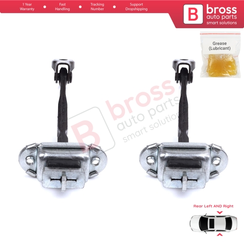 2 Pieces Rear Door Stop Check Assy Limiter Strap for Toyota Camry MK6 V4 XV40 2006-2012 6863033070