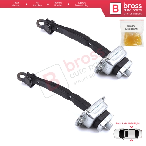 2 Pieces Rear Door Stop Check Assy Limiter Strap for Toyota Camry MK6 V4 XV40 2006-2012 6863033070
