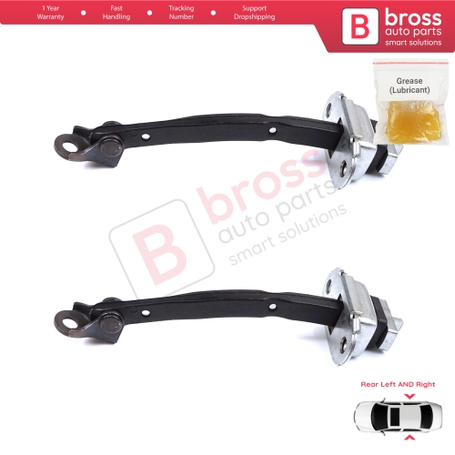 2 Pieces Rear Door Stop Check Assy Limiter Strap for Toyota Camry MK6 V4 XV40 2006-2012 6863033070