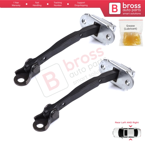 2 Pieces Rear Door Stop Check Assy Limiter Strap for Toyota Camry MK6 V4 XV40 2006-2012 6863033070