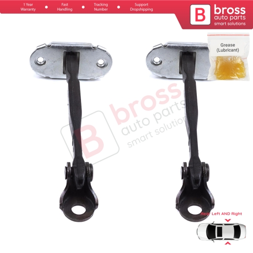 2 Pieces Rear Door Stop Check Assy Limiter Strap for Toyota Camry MK6 V4 XV40 2006-2012 6863033070