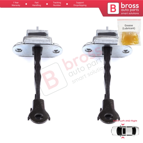 2 Pieces Front Door Stop Check Assy Limiter Strap for Toyota Camry MK7 V5 XV50 XV55 2011-2019 6861033091