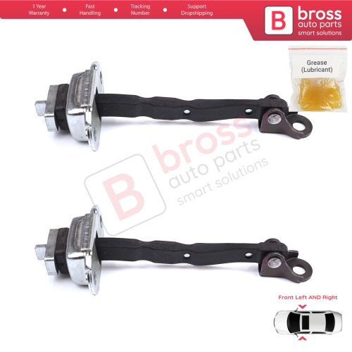 2 Pieces Front Door Stop Check Assy Limiter Strap for Toyota C-HR MK1 X1 AX10 AX50 2016-2024 68610F4030