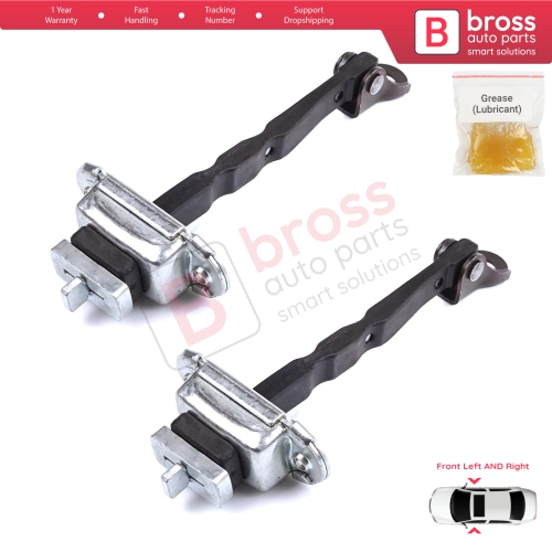 2 Pieces Front Door Stop Check Assy Limiter Strap for Toyota C-HR MK1 X1 AX10 AX50 2016-2024 68610F4030