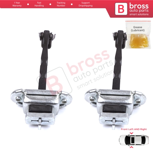 2 Pieces Front Door Stop Check Assy Limiter Strap for Toyota C-HR MK1 X1 AX10 AX50 2016-2024 68610F4030