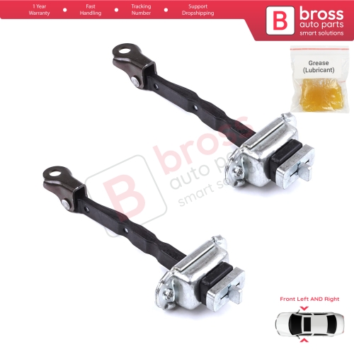 2 Pieces Front Door Stop Check Assy Limiter Strap for Toyota C-HR MK1 X1 AX10 AX50 2016-2024 68610F4030