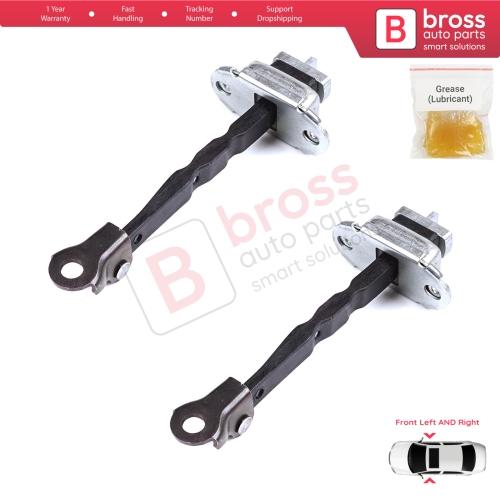 2 Pieces Front Door Stop Check Assy Limiter Strap for Toyota C-HR MK1 X1 AX10 AX50 2016-2024 68610F4030