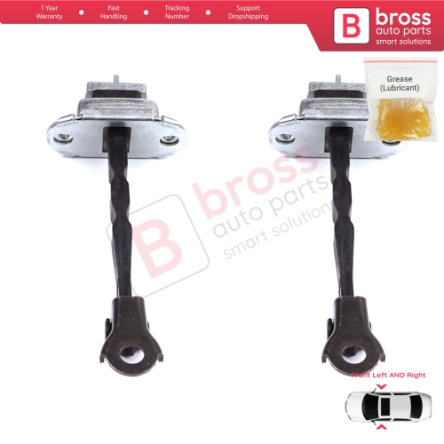 2 Pieces Front Door Stop Check Assy Limiter Strap for Toyota C-HR MK1 X1 AX10 AX50 2016-2024 68610F4030