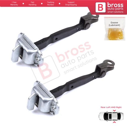 2 Pieces Rear Door Stop Check Assy Limiter Strap for Toyota C-HR MK1 X1 AX10 AX50 2016-2024 68630F4010