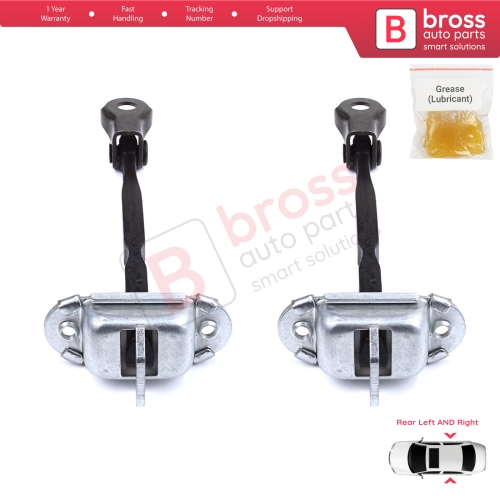 2 Pieces Rear Door Stop Check Assy Limiter Strap for Toyota C-HR MK1 X1 AX10 AX50 2016-2024 68630F4010