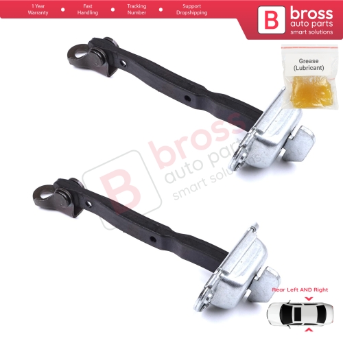 2 Pieces Rear Door Stop Check Assy Limiter Strap for Toyota C-HR MK1 X1 AX10 AX50 2016-2024 68630F4010