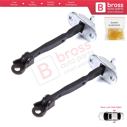 2 Pieces Rear Door Stop Check Assy Limiter Strap for Toyota C-HR MK1 X1 AX10 AX50 2016-2024 68630F4010