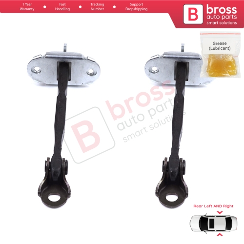 2 Pieces Rear Door Stop Check Assy Limiter Strap for Toyota C-HR MK1 X1 AX10 AX50 2016-2024 68630F4010