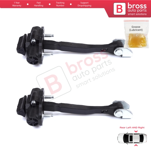 2 Pieces Rear Door Stop Check Assy Limiter Strap for Fiat Egea Tipo 356 357 2015-On 51983608