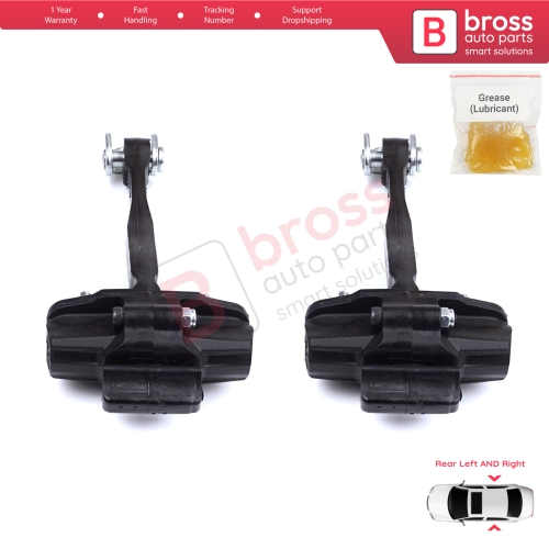 2 Pieces Rear Door Stop Check Assy Limiter Strap for Fiat Egea Tipo 356 357 2015-On 51983608