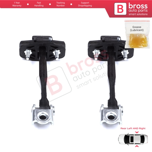 2 Pieces Rear Door Stop Check Assy Limiter Strap for Fiat Egea Tipo 356 357 2015-On 51983608