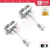 2 Pieces Front Door Stop Check Assy Limiter Strap for Peugeot 607 9D 9U 1999-2010 9181F4