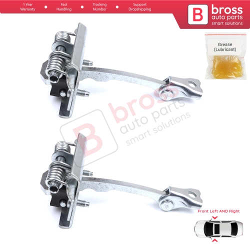 2 Pieces Front Door Stop Check Assy Limiter Strap for Peugeot 607 9D 9U 1999-2010 9181F4