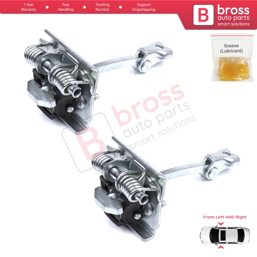 2 Pieces Front Door Stop Check Assy Limiter Strap for Peugeot 607 9D 9U 1999-2010 9181F4