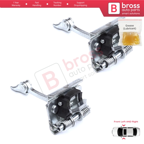 2 Pieces Front Door Stop Check Assy Limiter Strap for Peugeot 607 9D 9U 1999-2010 9181F4