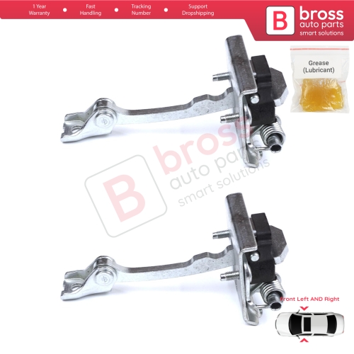 2 Pieces Front Door Stop Check Assy Limiter Strap for Peugeot 607 9D 9U 1999-2010 9181F4