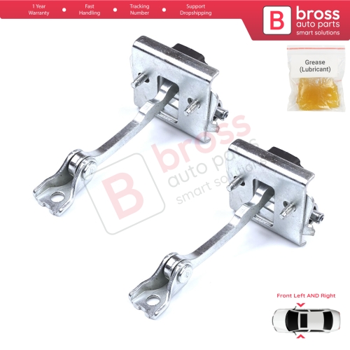2 Pieces Front Door Stop Check Assy Limiter Strap for Peugeot 607 9D 9U 1999-2010 9181F4