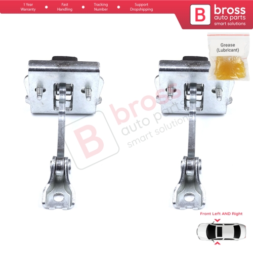 2 Pieces Front Door Stop Check Assy Limiter Strap for Peugeot 607 9D 9U 1999-2010 9181F4