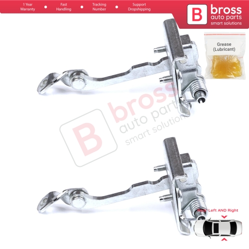 2 Pieces Rear Door Stop Check Assy Limiter Strap for Peugeot 607 9D 9U 1999-2010 9181F5