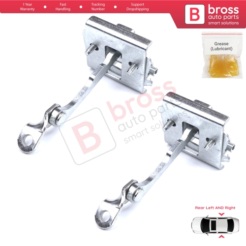 2 Pieces Rear Door Stop Check Assy Limiter Strap for Peugeot 607 9D 9U 1999-2010 9181F5