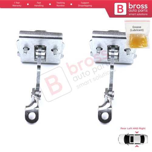 2 Pieces Rear Door Stop Check Assy Limiter Strap for Peugeot 607 9D 9U 1999-2010 9181F5
