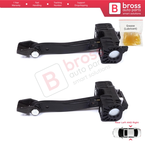 2 Pieces Rear Door Stop Check Assy Limiter Strap for BMW 1 Series F20 F20N 2011–2019 5-Door 51227446727
