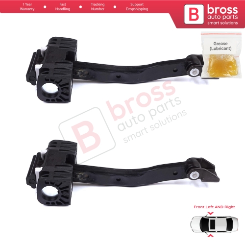 2 Pieces Front Door Stop Check Assy Limiter Strap for BMW 5 Series F10 F11 F18 LCI 2009-2017 51217182005  