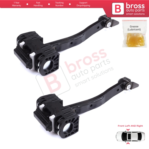 2 Pieces Front Door Stop Check Assy Limiter Strap for BMW 5 Series F10 F11 F18 LCI 2009-2017 51217182005  