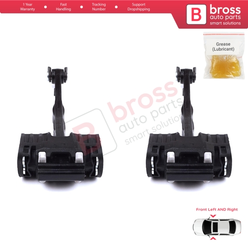 2 Pieces Front Door Stop Check Assy Limiter Strap for BMW 5 Series F10 F11 F18 LCI 2009-2017 51217182005  