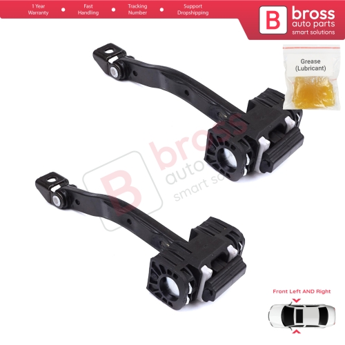 2 Pieces Front Door Stop Check Assy Limiter Strap for BMW 5 Series F10 F11 F18 LCI 2009-2017 51217182005  