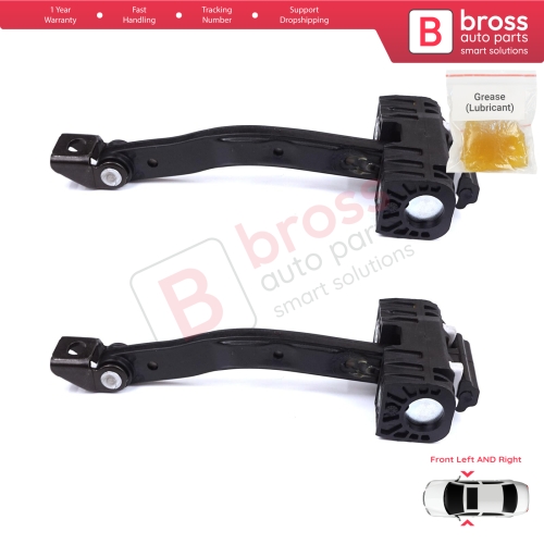 2 Pieces Front Door Stop Check Assy Limiter Strap for BMW 5 Series F10 F11 F18 LCI 2009-2017 51217182005  